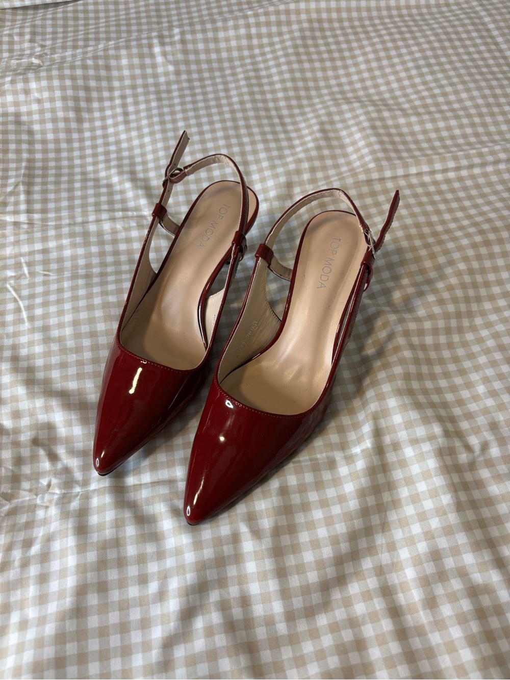 Burgundy Pointy Heels